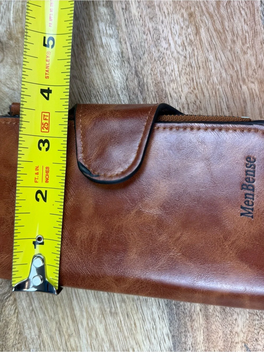 men bense brown leather